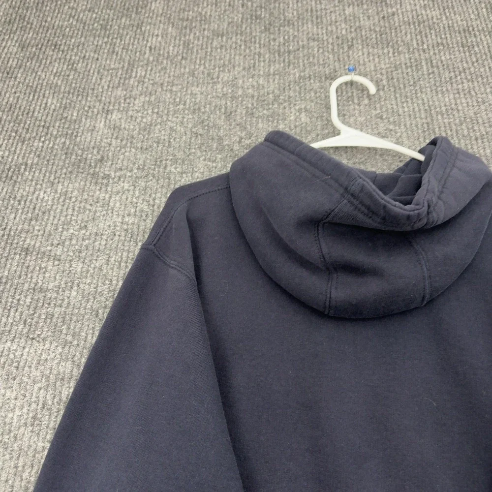 Belmont Marauder Baseball Pennant Hoodie Unisex XS Navy Blue Cotton Blend Sport